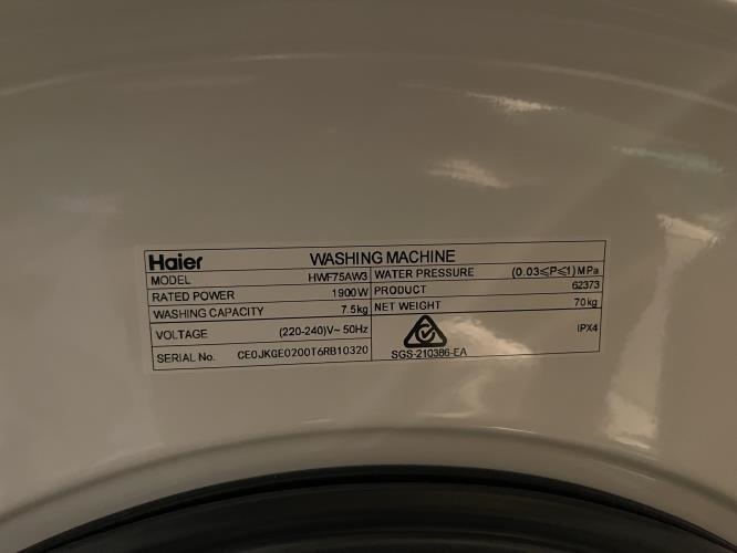 Second-hand Haier 7.5kg Front Load Washing Machine - Photo 7)