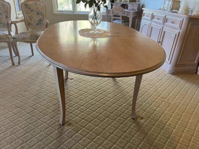 Second-hand Extendable Dining Table with 4 Chairs - Photo 7)