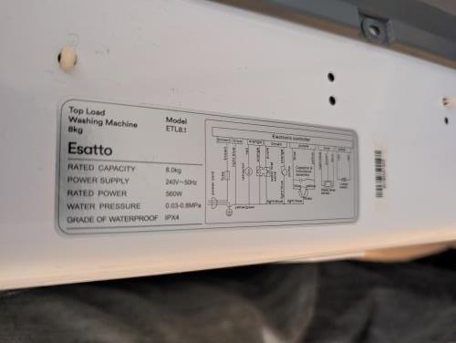 Second-hand Esatto 8kg Top Load Washing Machine - Photo 7)