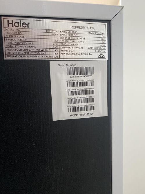 Second-hand Haier 221L Top Mount Fridge - Photo 7)