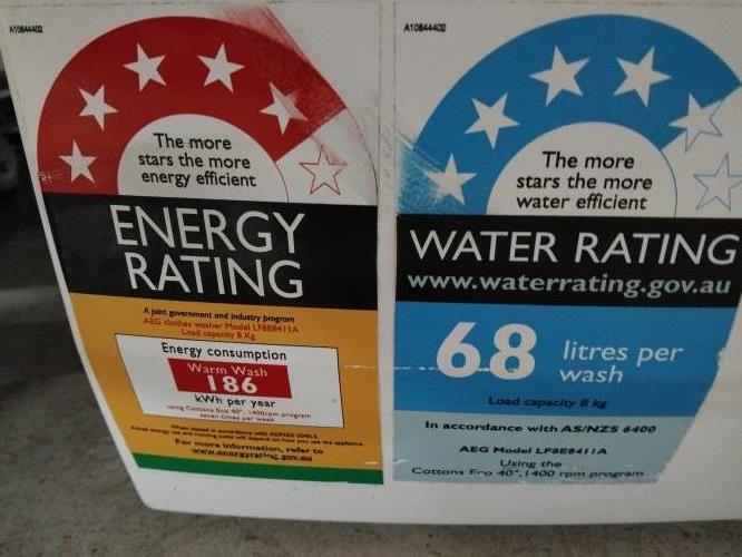 Second-hand AEG 8kg Front Load Washing Machine - Photo 8)