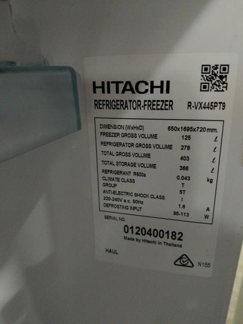 Second-hand Hitachi 403L Top Mount Fridge - Photo 8)