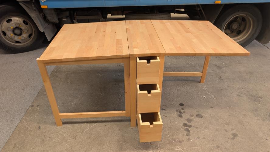 Second-hand IKEA Norden Gateleg Dining Table with 4 Chairs - Photo 8)