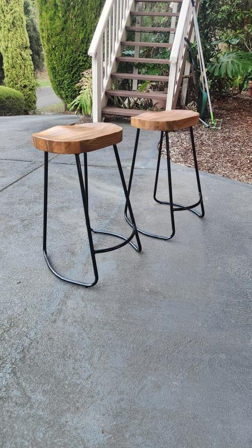 Second-hand Set of 2 Bar Stools - Photo 9)
