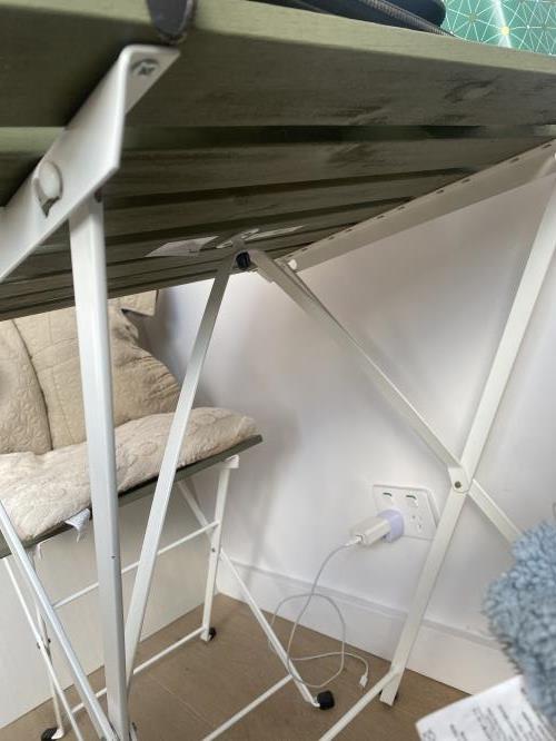 Second-hand Outdoor Table with 2 Chairs - Photo 9)