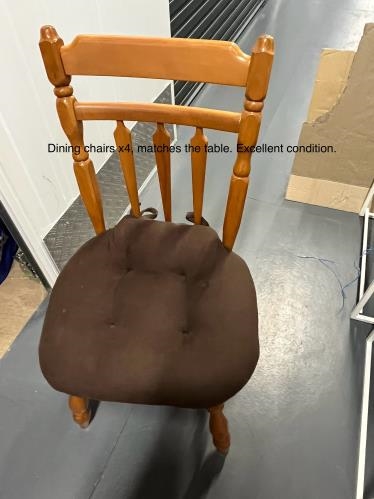 Second-hand Extendable Dining Table with 4 Chairs - Photo 9)