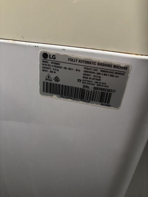 Second-hand LG 6.5kg Top Load Washing Machine - Photo 9)