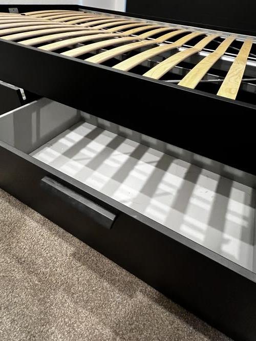 Second-hand IKEA BRIMNES Queen Bed Frame with 4 Storage Drawers - Photo 9)