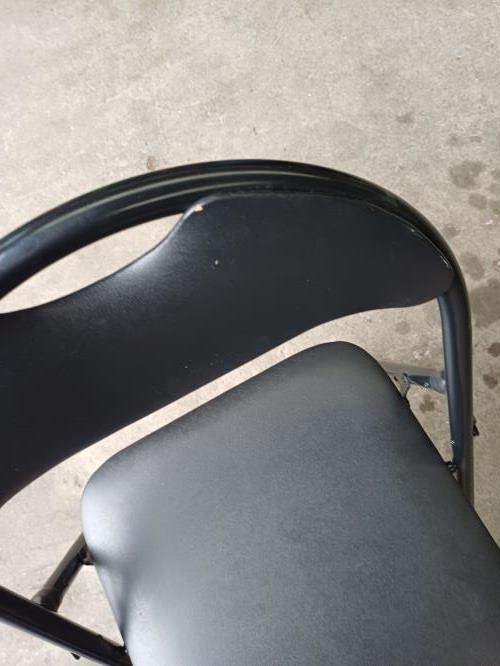 Second-hand Set of 7 Black Foldable Chairs - Photo 9)