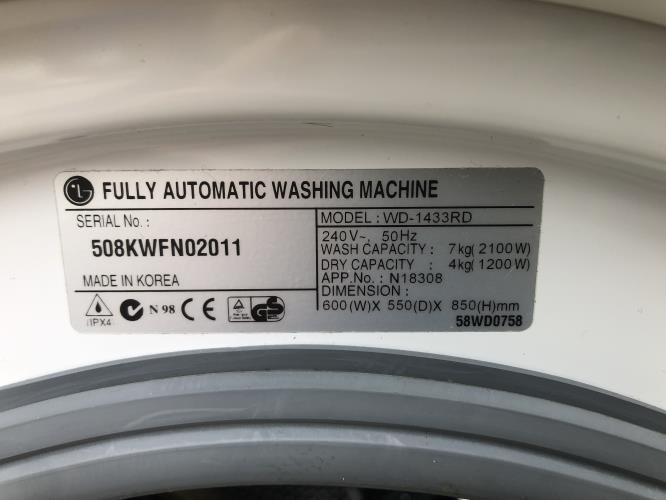 Second-hand LG 7kg / 4kg Washer-Dryer Combo - Photo 5)